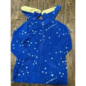 Nick & Nora Women's Small Footed Pajamas Stars Celestial Blue